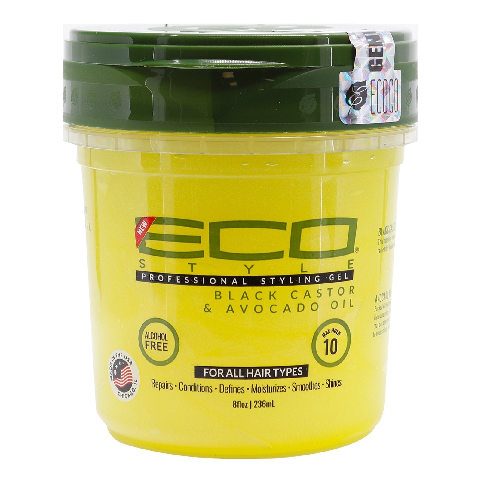 ECO Style Black Castor & Avocado Oil Styling Gel image 0