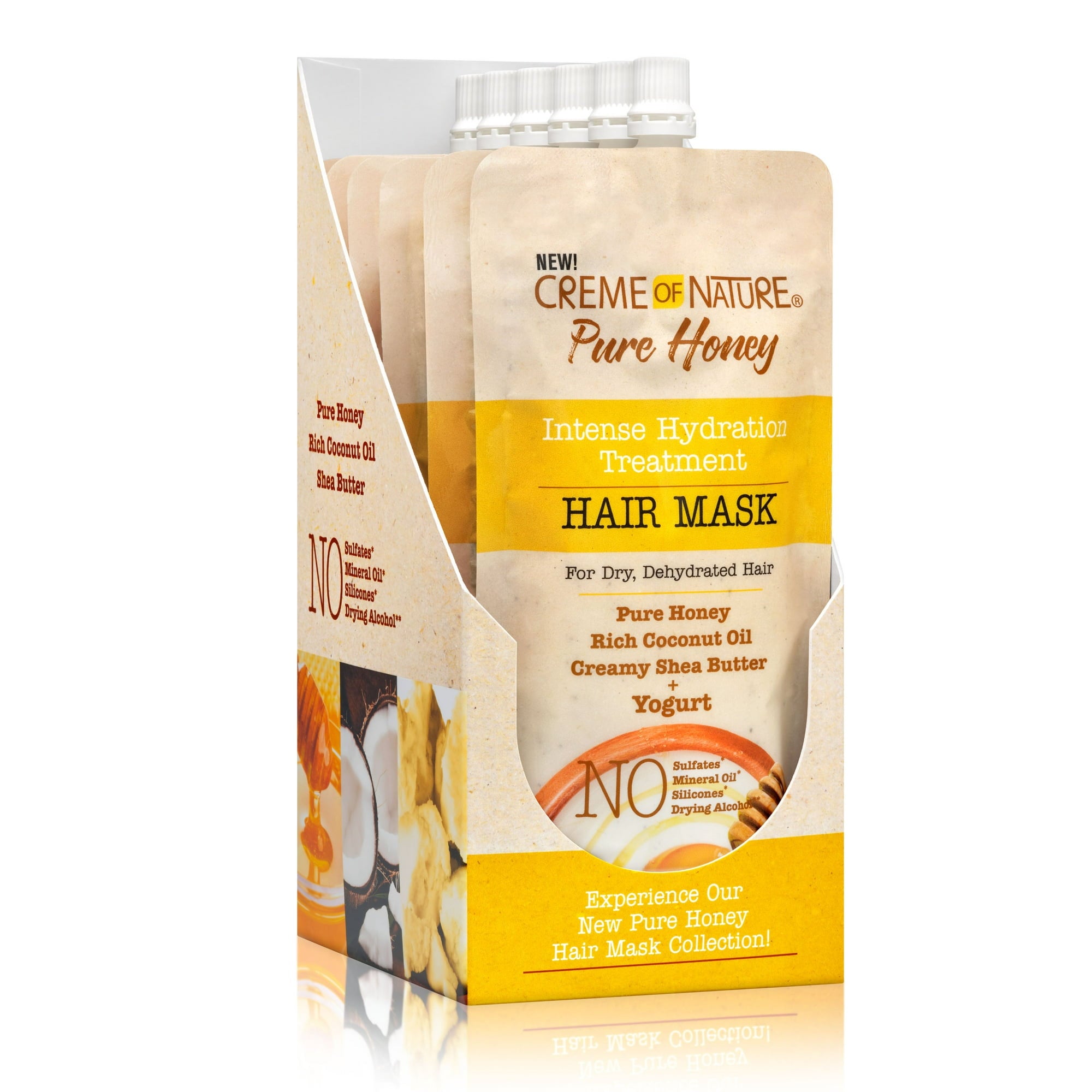 CREME OF NATURE Pure Honey Hair Mask Pouch (3.4oz) image 2