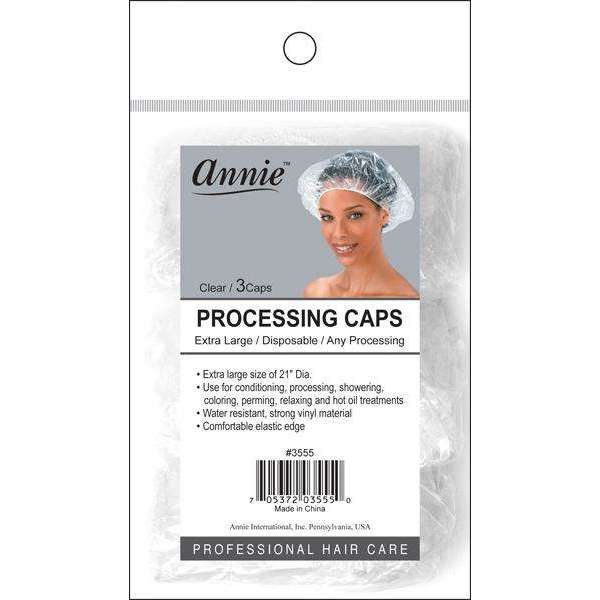 Annie Processing Caps XL 3pc Clear image 0