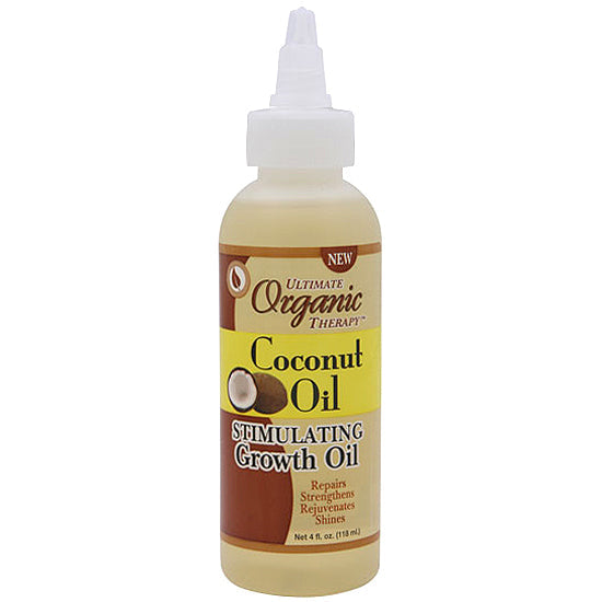Ultimate Organics Coconut Oil Stimulating Growth Oil 4oz image 0