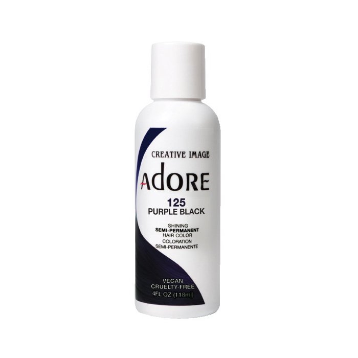 Adore Semi Permanent Hair Colour Purple Black 125 118ml image 0
