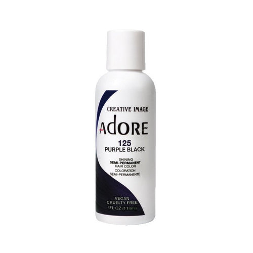 Adore Semi Permanent Hair Colour Purple Black 125 118ml image 0