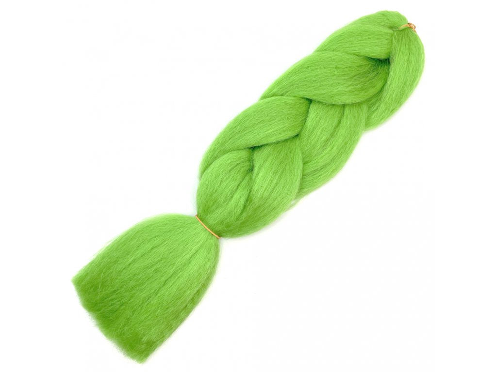 100% Jumbo Braid Kanekalon Green Bng image 1