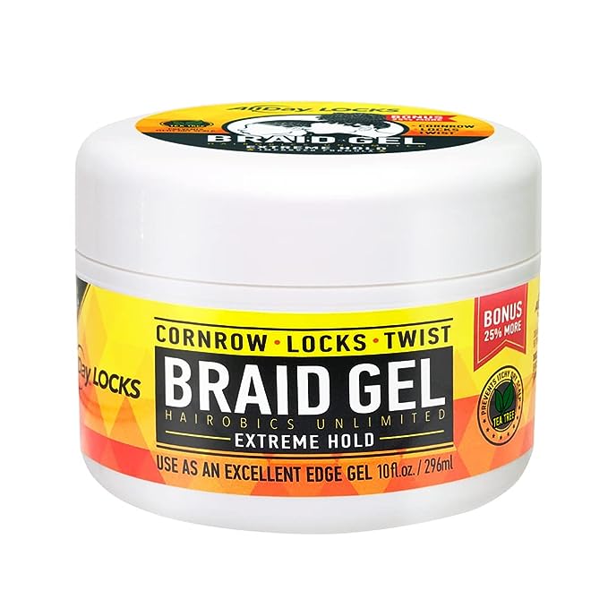 AllDay Locks Braid Gel | Extreme Hold, Smooths & Tames Frizz | No Flaking or Dry image 0