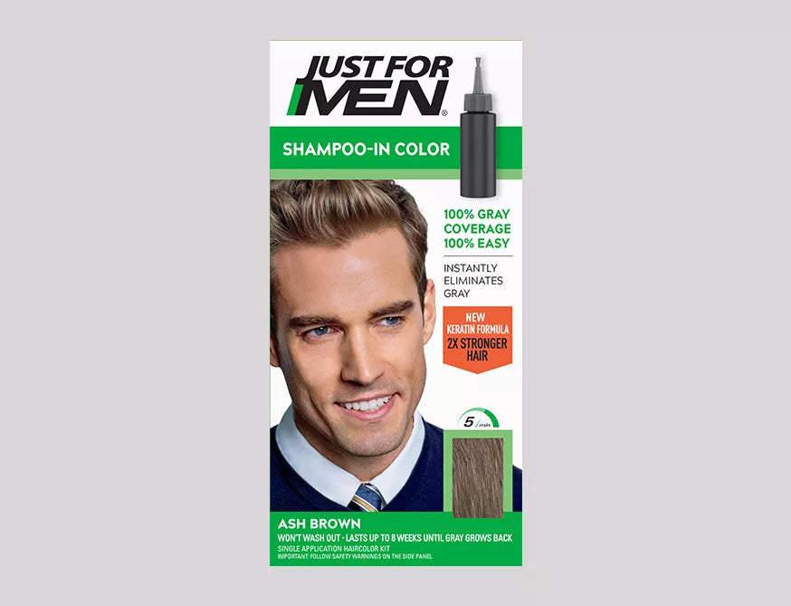 Just For Men Shampoo-In Color (Original Formula) — H-20 Ash Brown