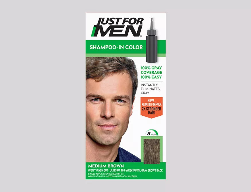 Just For Men Shampoo-In Color (Original Formula) — H-35 Medium Brown