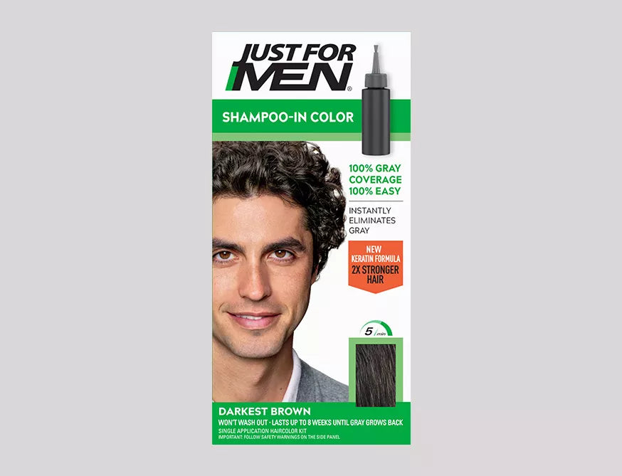 Just For Men Shampoo-In Color (Original Formula) — H-50 Darkest Brown