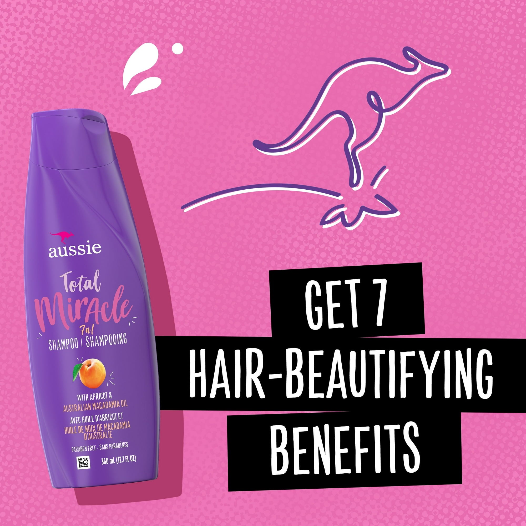Aussie Total Miracle Shampoo for All Hair Types 12.1 fl oz image 1