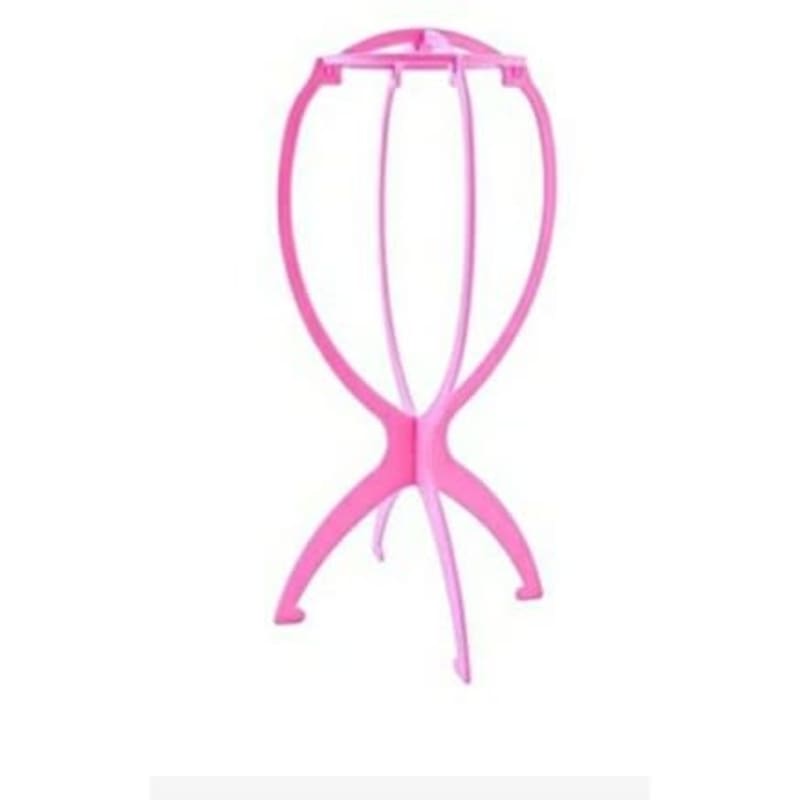 Plastic Wig Stand - Pink image 0