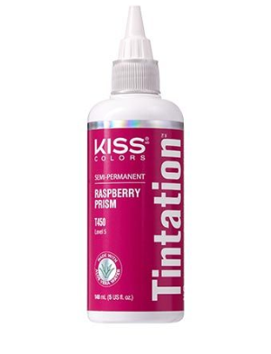 KISS COLORS Tintation Semi-Permanent Hair Color-T450 - Raspberry Prism 5oz (S7) image 0