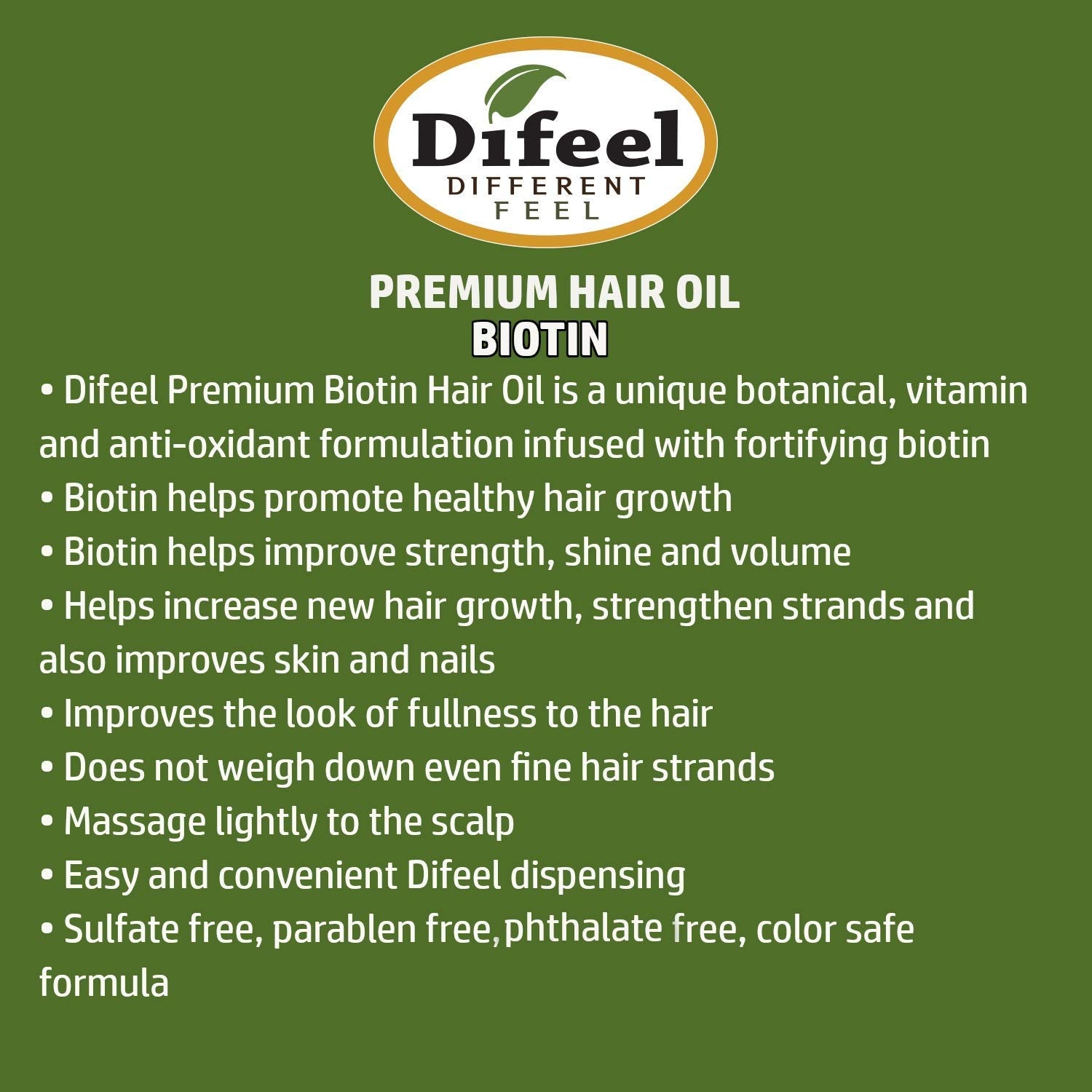 Biotin Premium Hair Oil Pro-Growth 2.5oz image 1