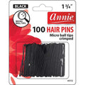 Annie 100 1 3/4" Crimped Micro Ball Tipped Hair Pins - Black #3112 image 0