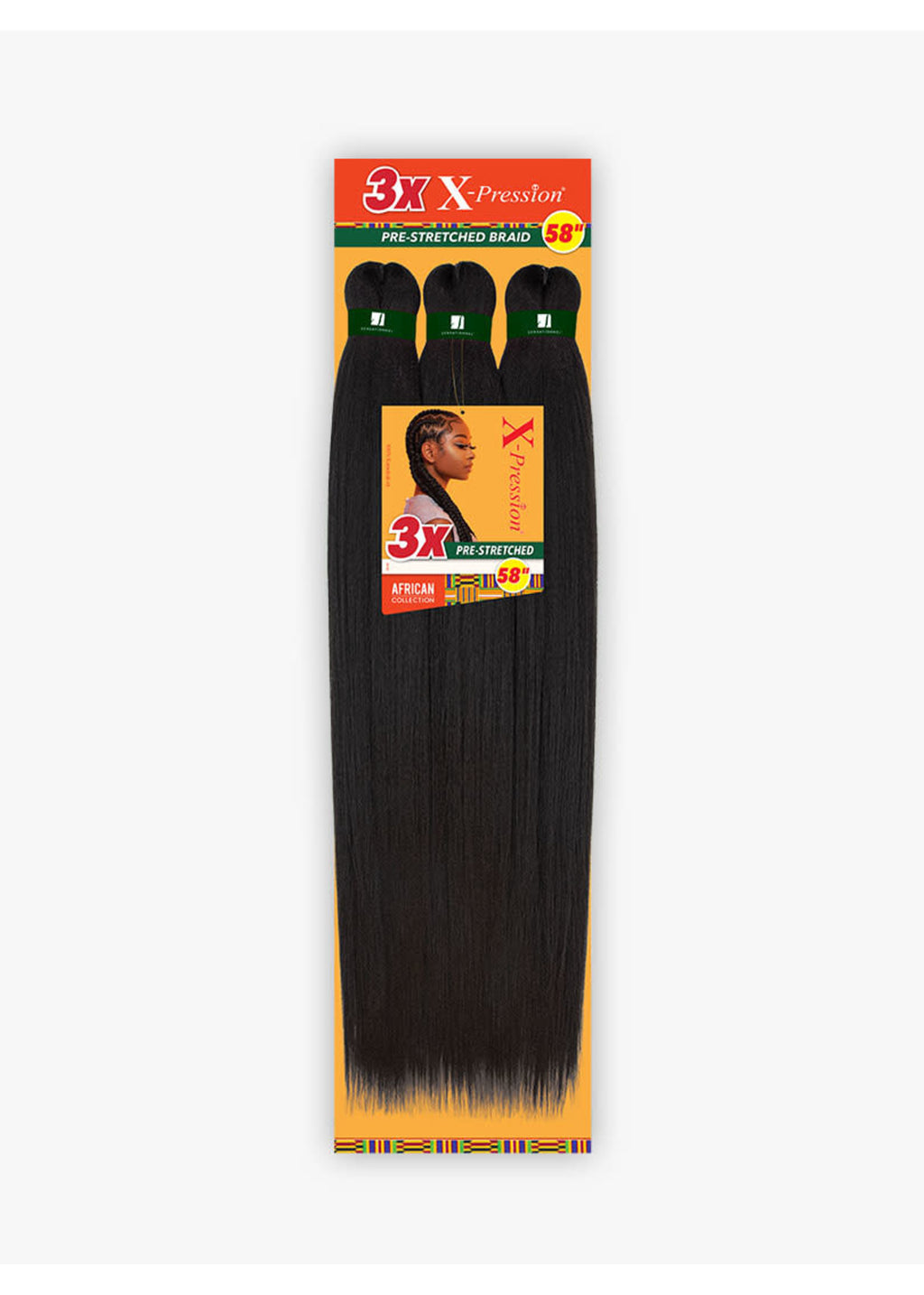 3x X-pression Pre-Stretched Braid 58" image 1