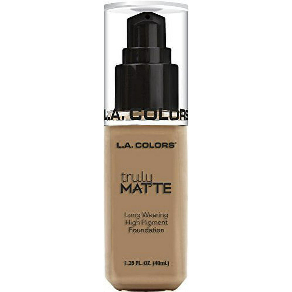 L.A. COLORS Truly Matte Foundation, Sand, 1 Ounce (CLM356) image 0