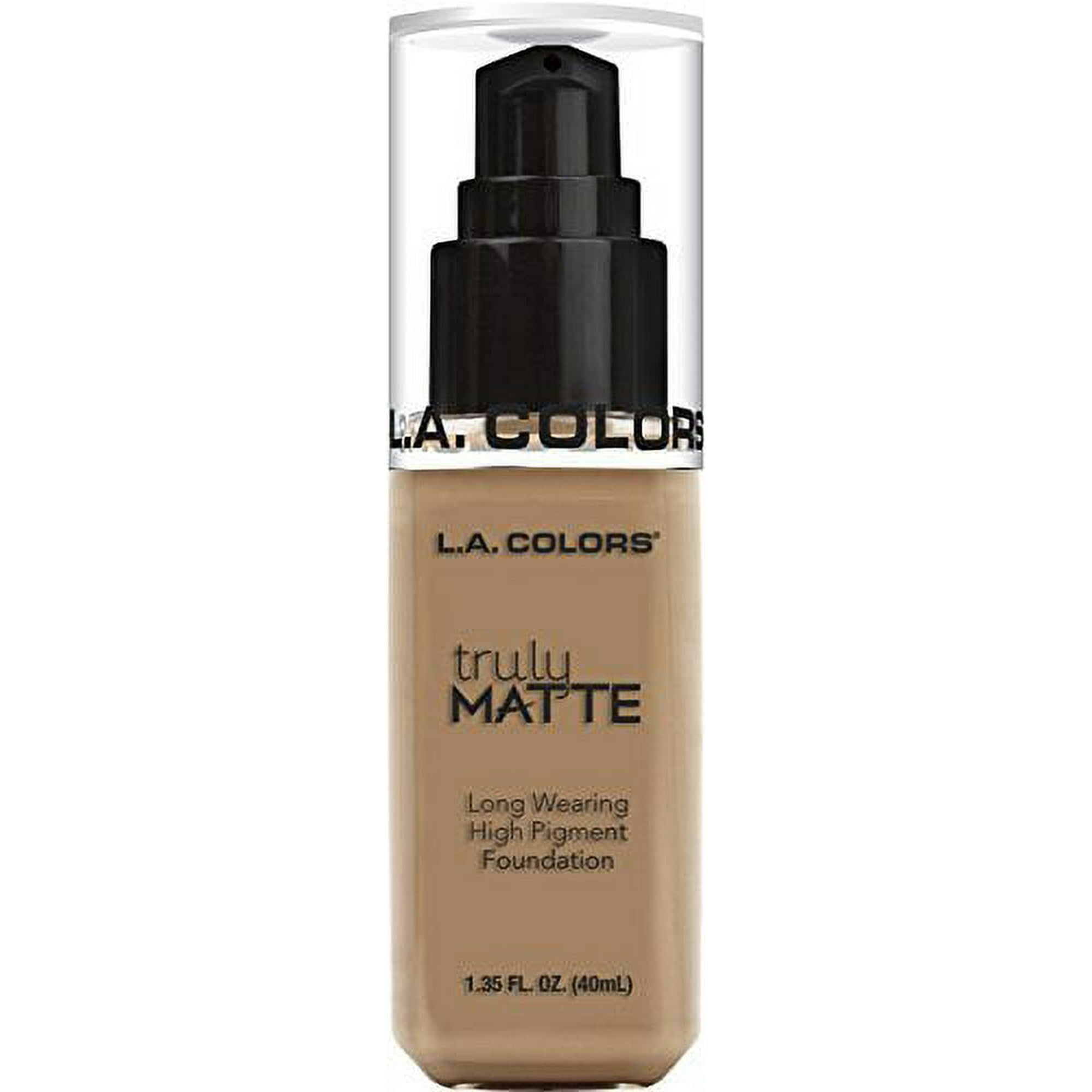 L.A. COLORS Truly Matte Foundation, Sand, 1 Ounce (CLM356) image 0