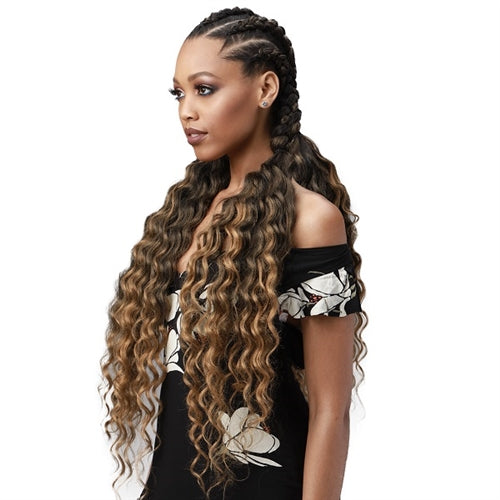Bobbi Boss Synthetic Pre Stretched Braid - 3X KING TIPS OCEAN WAVE 28 image 2