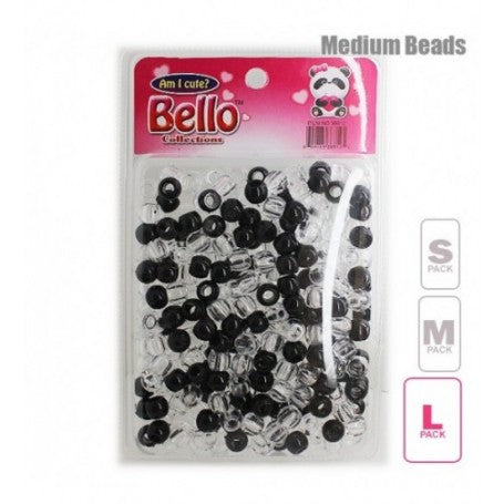 BELLO COLLECTION LARGE BEADS BLACK/CLEAR #38812 image 0