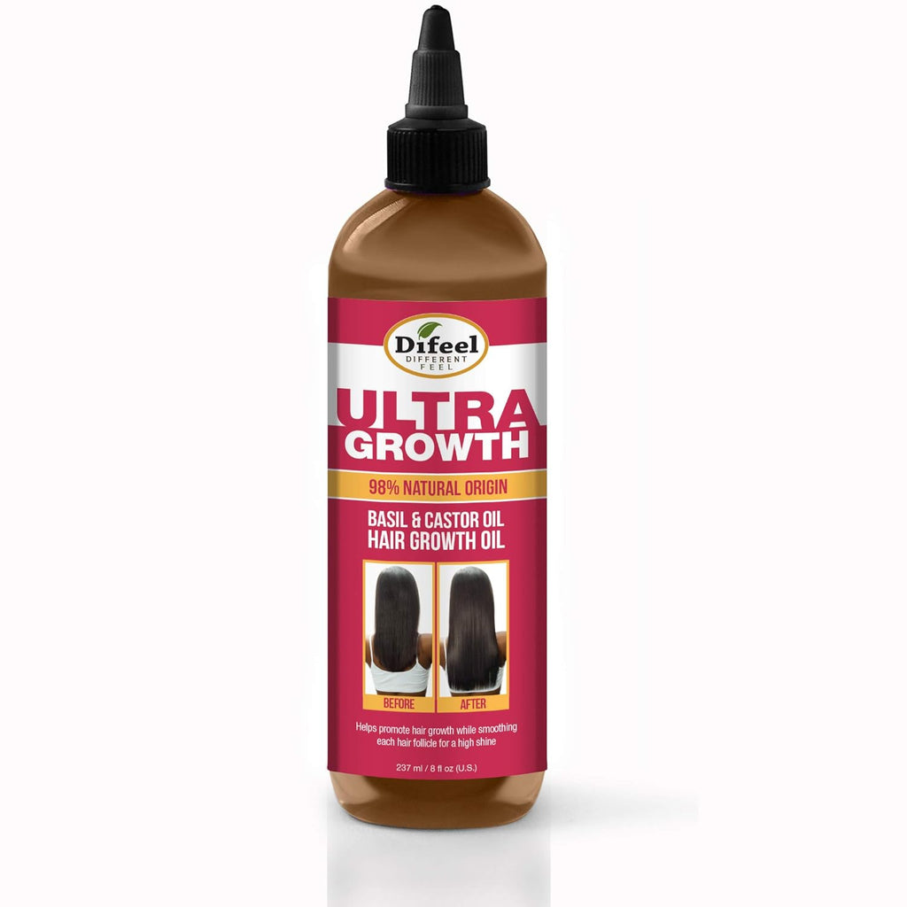 DIFEEL ULTRA GROWTH BASIL & CASTOR HAIR GROWTH OIL 8 OZ. image 0