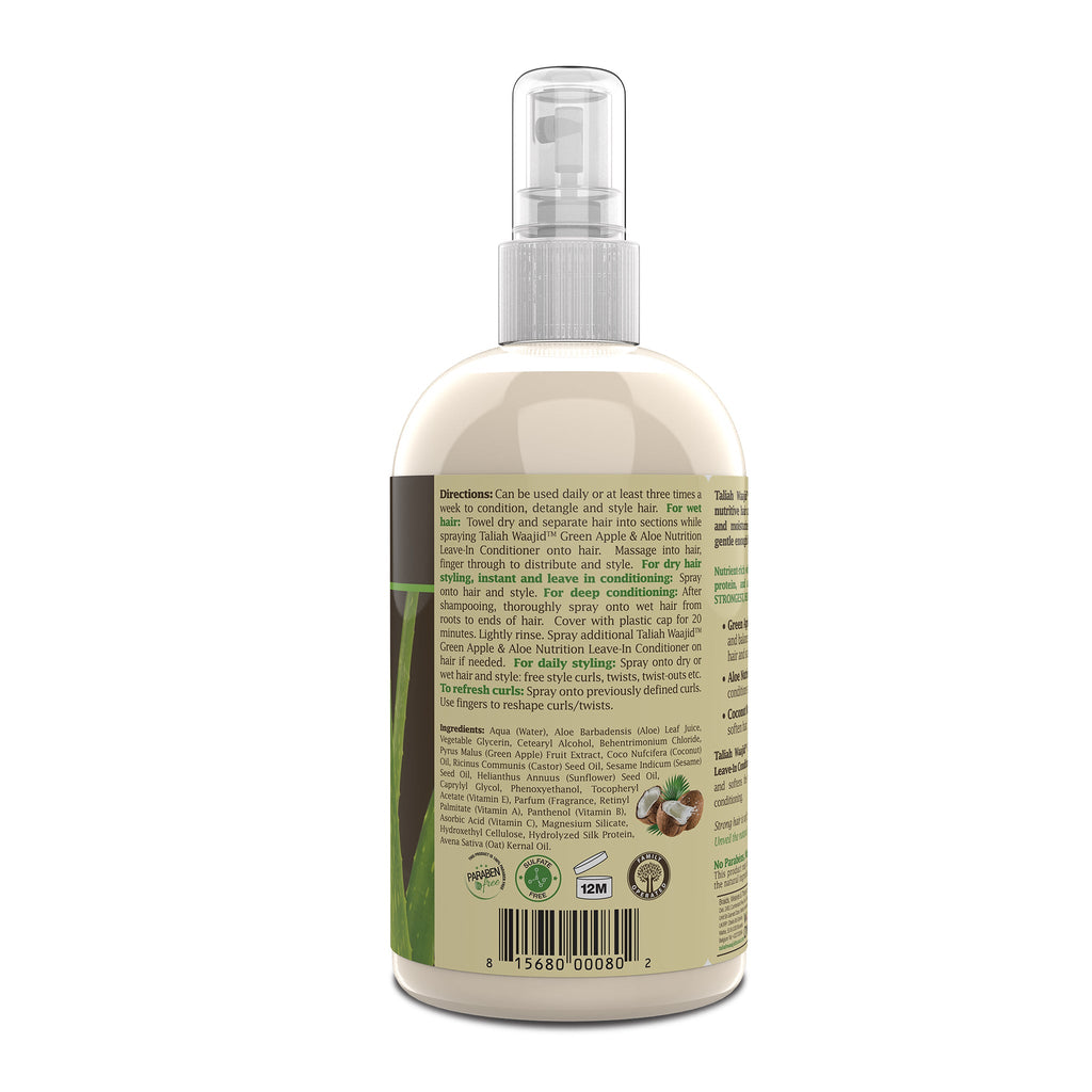 Taliah Waajid Green Apple & Aloe Nutrition Leave-In Conditioner 12oz image 1
