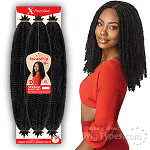 Outre Synthetic Braid - X PRESSION TWISTED UP 3X SPRINGY AFRO TWIST 24 image 0