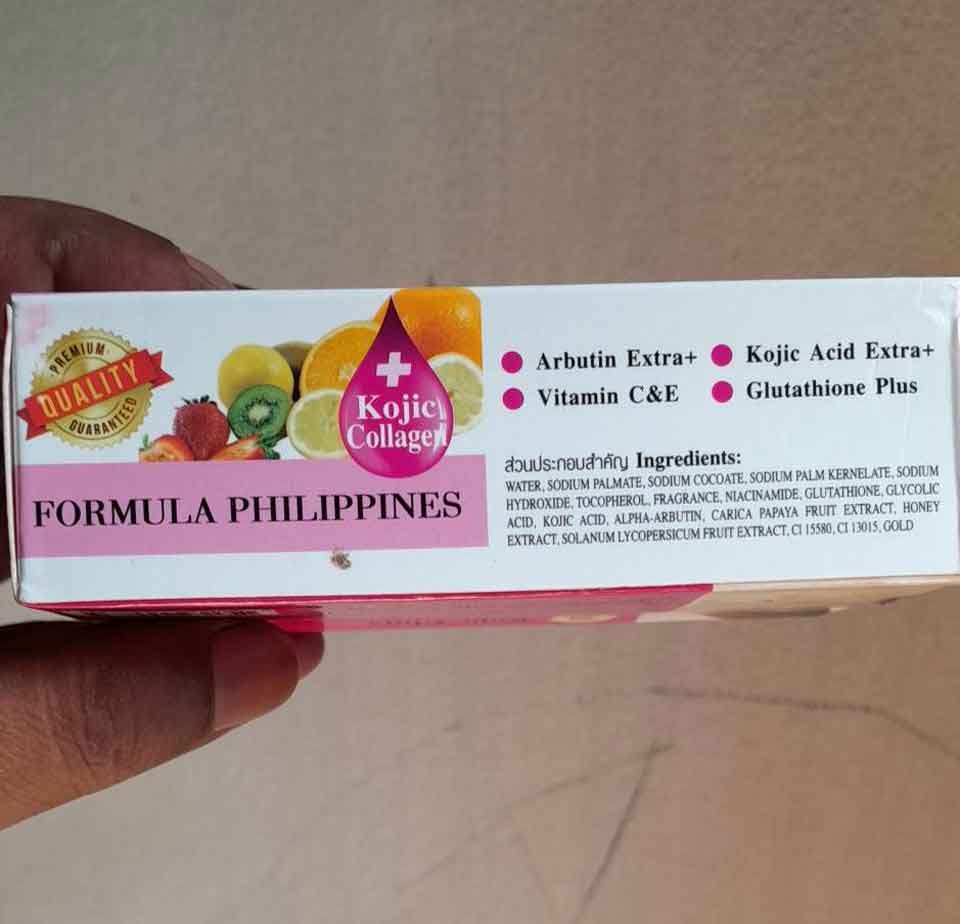 Kojic White Gluta Collagen Super AHA Soap-160g image 1