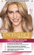 Crème Permanent Hair Color 8.1 Light Ash Blonde image 0