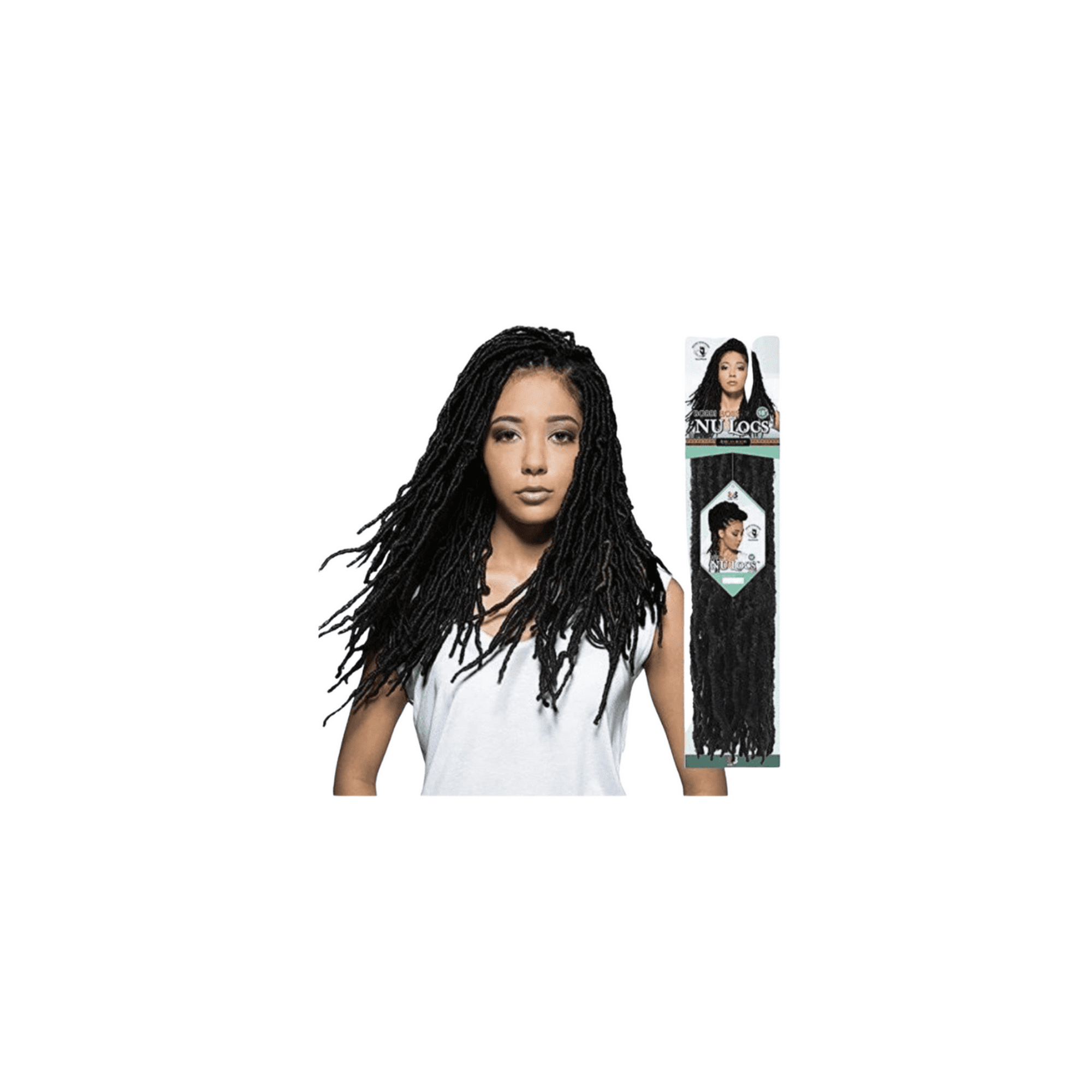 Bobbi Boss Nu Locs 18" 2x Crochet Braiding (COLOR# Bug) image 0