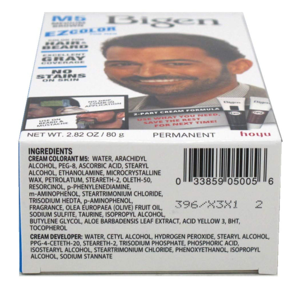 Bigen Ez Color For Men M5 Medium Brown Kit image 0