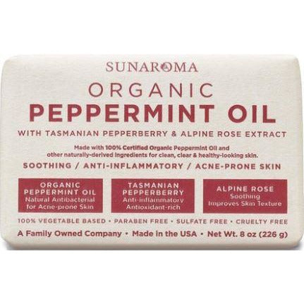 Sunaroma Peppermint Oil Soap 8Oz image 0