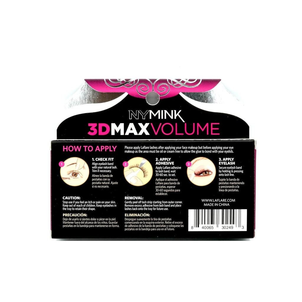 LAFLARE 3D NY MINK LASHES -NY67 image 2
