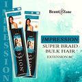 Impression Super Braid Bulk Plaits Braids Hair Extension 86" Long - All Colors image 0