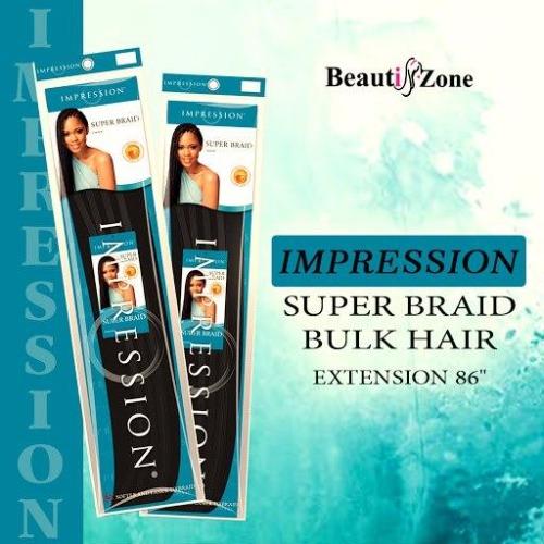 Impression Super Braid Bulk Plaits Braids Hair Extension 86" Long - All Colors image 0