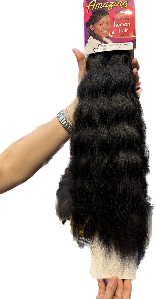 Amazing Wet and Wavy Bulk Braiding Hair 100% Human Hair image 0