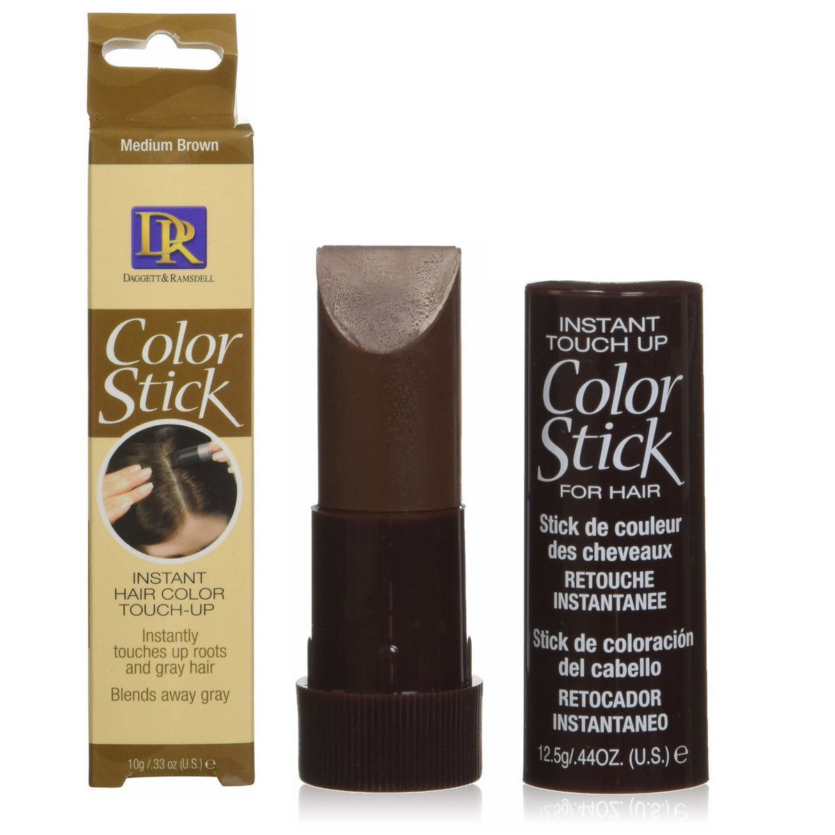 DAGGETT & RAMSDELL COLOR STICK INSTANT HAIR COLOR TOUCH UP STICK - DARK BROWN image 0