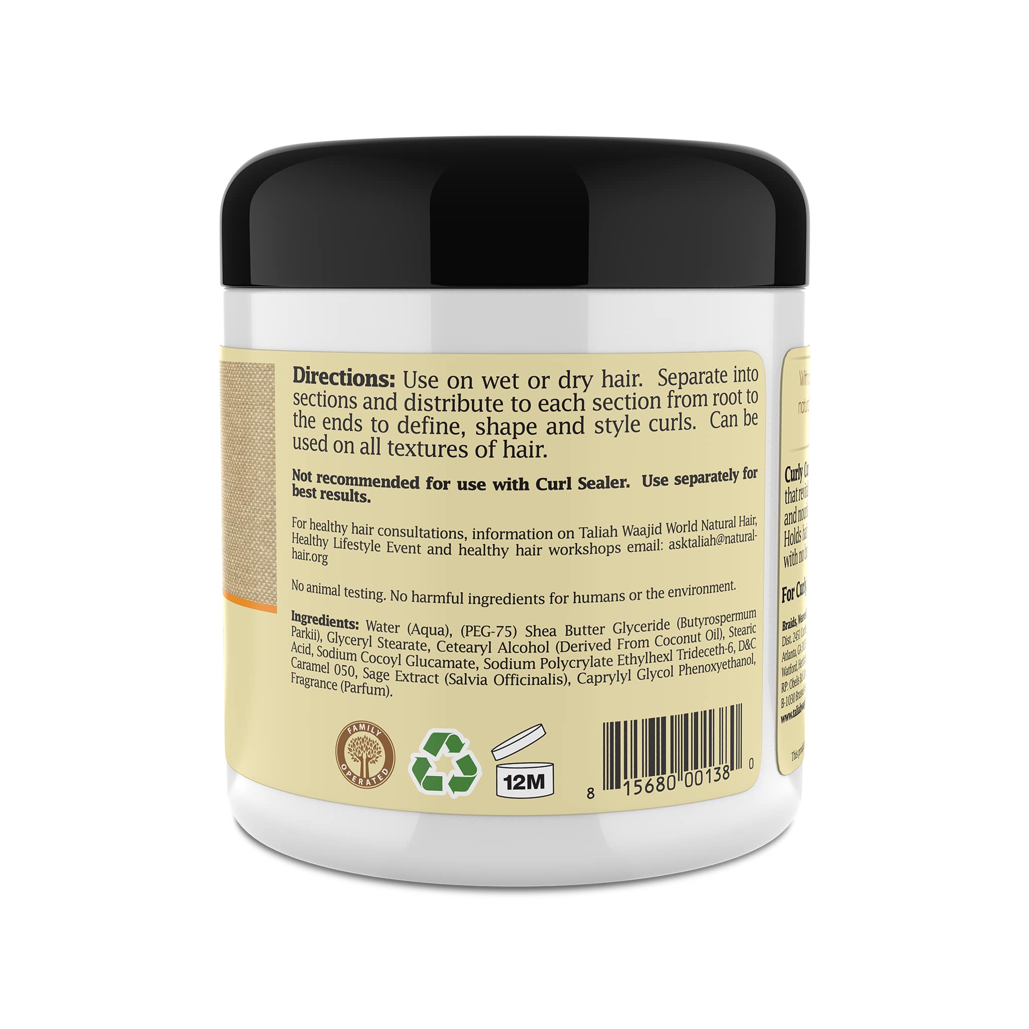 Taliah Waajid Curl Curly Cream 6oz image 2