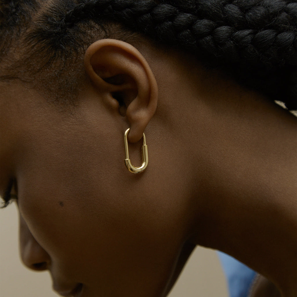 Large Staple Hoops image 1