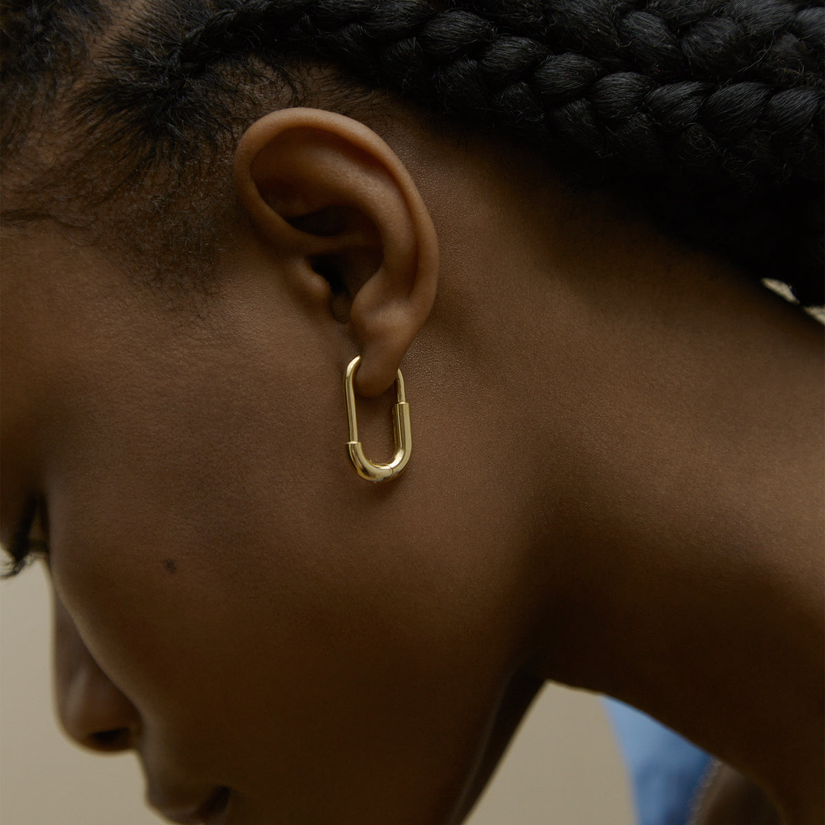 Large Staple Hoops image 1