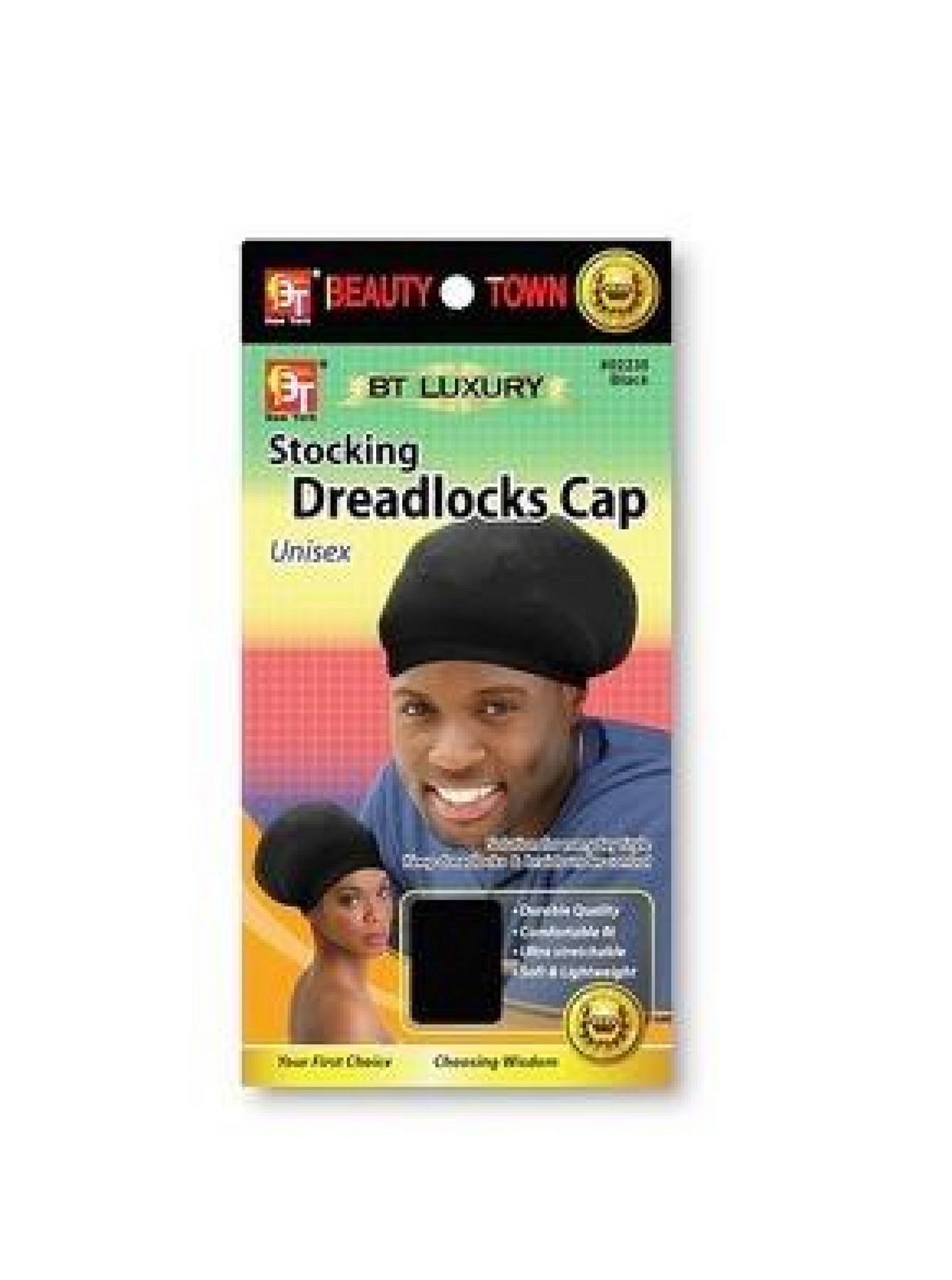 STOCKING DREADLOCKS CAP UNISEX BLACK image 0