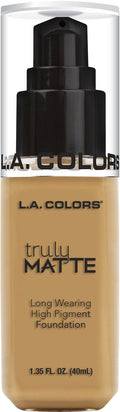 L.A. COLORS Truly Matte Foundation, Golden Beige, 1.35 Fl. Oz. image 0