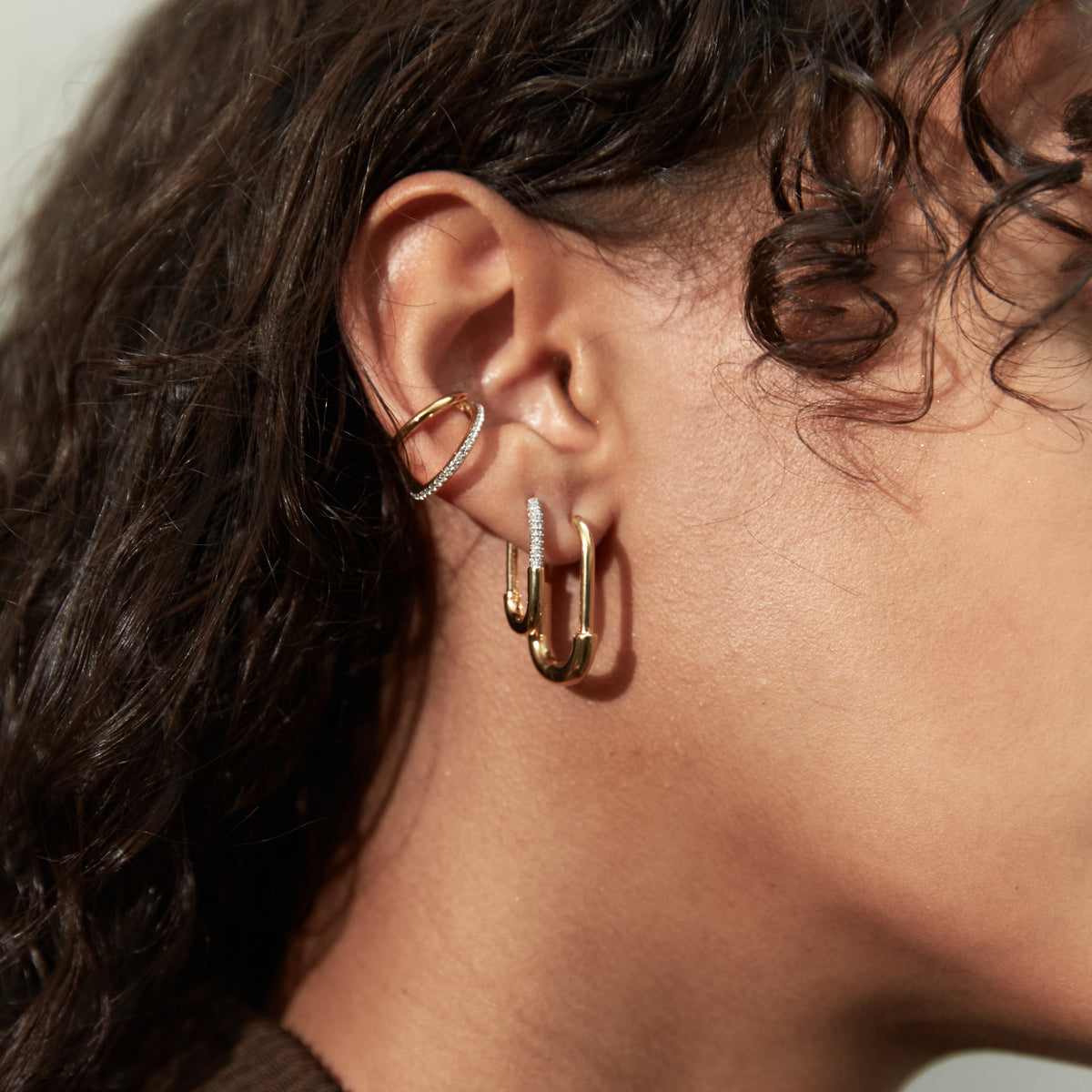 Large Staple Hoops image 2