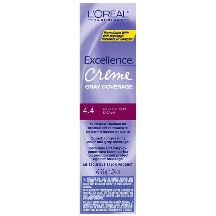 Loreal Excellence Creme 4.4 Dark Coppery Brown image 0