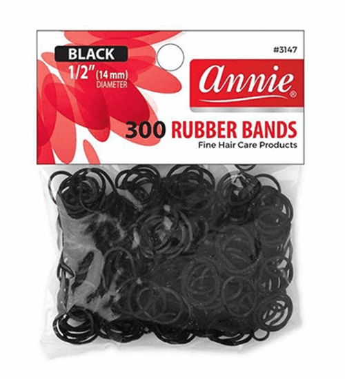 Annie- #3147 Rubber Bands Black 300ct image 0