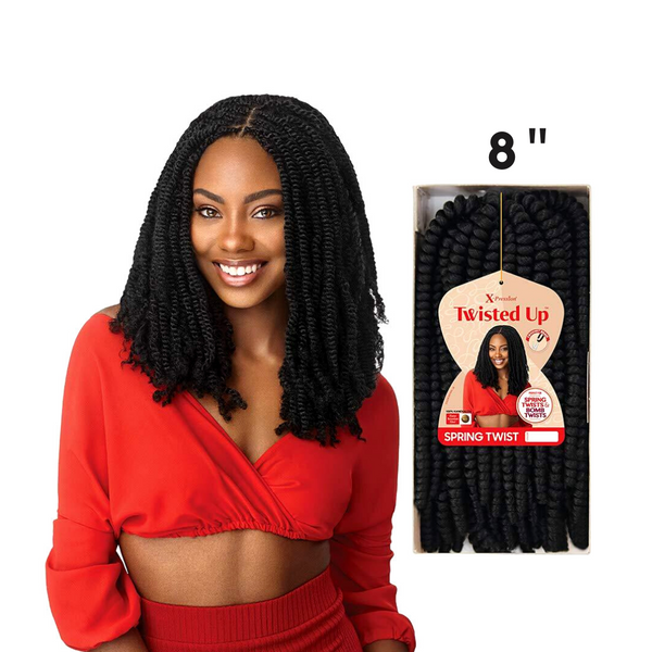 X-PRESSION TWISTED UP SPRING TWIST 8" CROCHET HAIR image 0