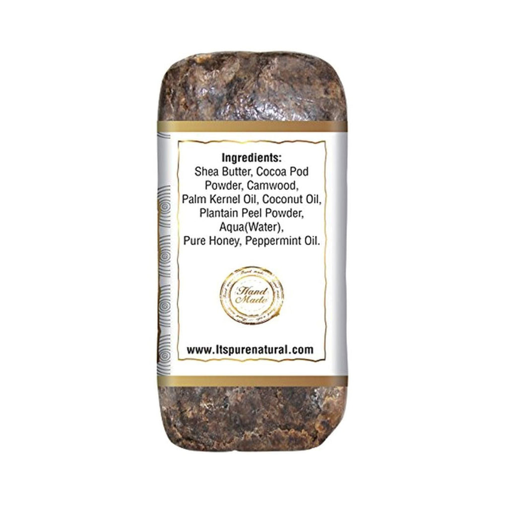 It's Pure Natural African Black Soap Bars with Coconut Oil 5 Oz.,Pack of 6 image 1