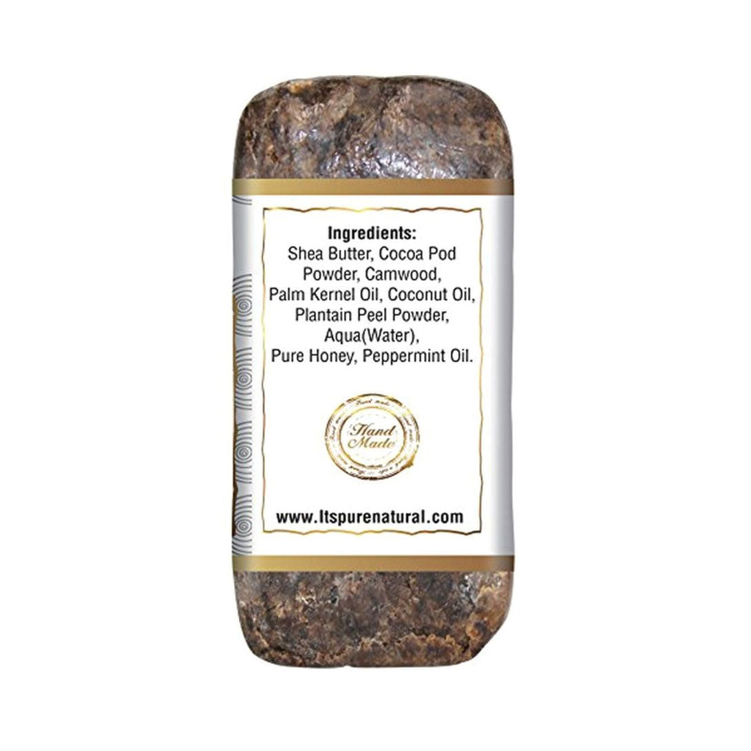 It's Pure Natural African Black Soap Bars with Coconut Oil 5 Oz.,Pack of 6 image 1