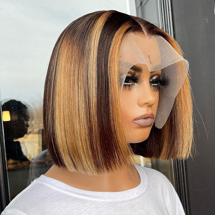 Lace Front Wig With Ombre Effect