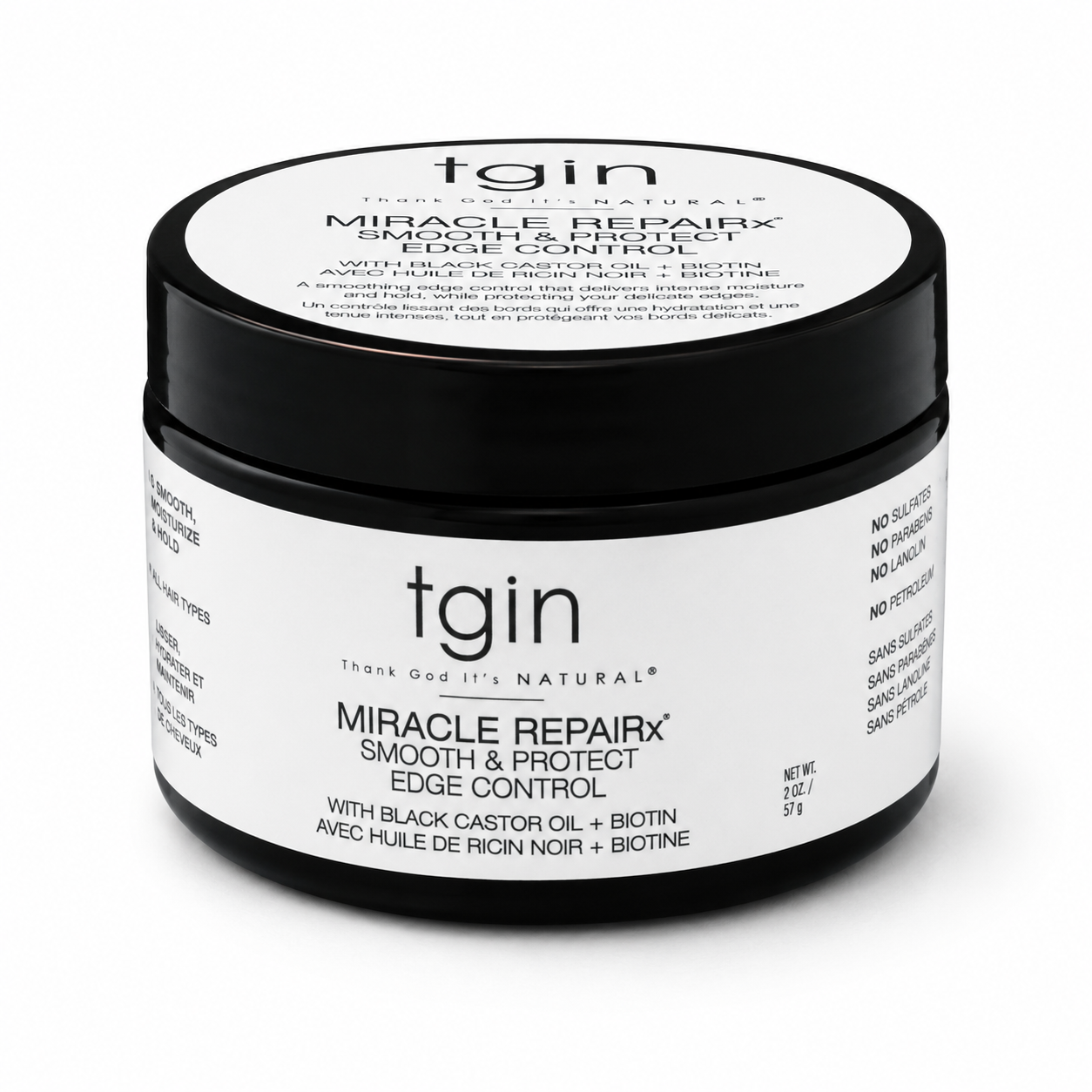 TGIN Miracle RepaiRx Smooth & Protect Edge Control – 2 oz