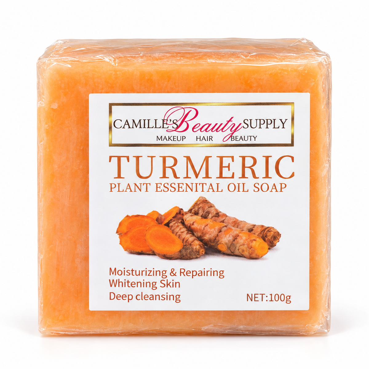 Camille’s Beauty Supply Turmeric Plant Essential Oil Soap – 100 g