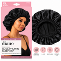 Diane Premium XL Silky Satin Sleep Cap – Black