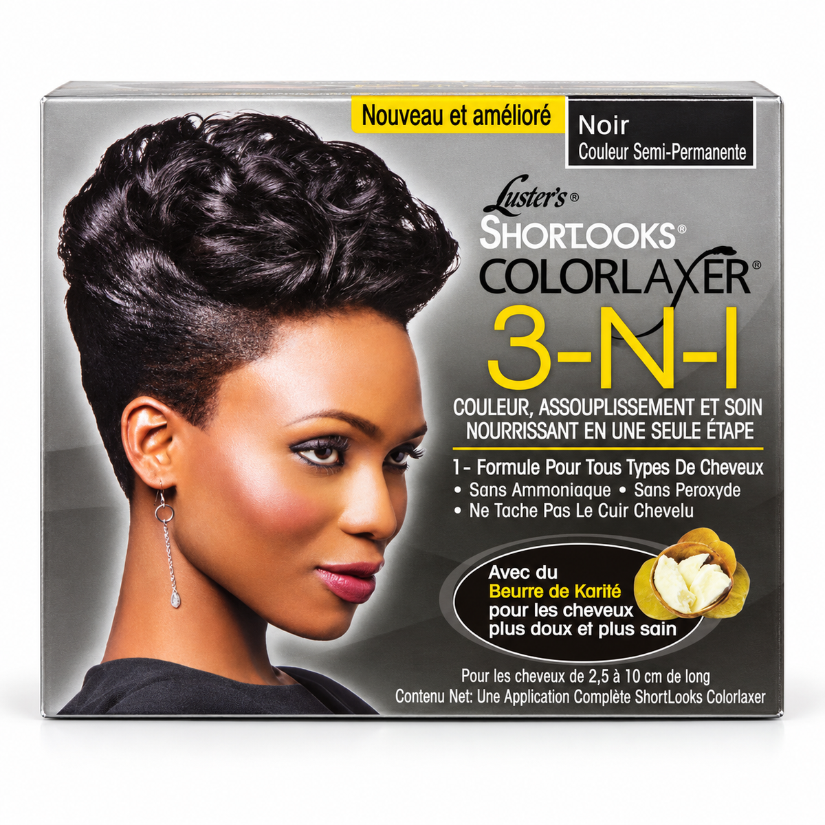 Luster’s ShortLooks Colorlaxer 3-N-1 – Noir (Black)